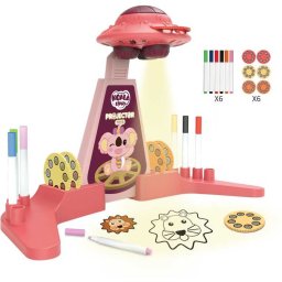 Proiector desen cu 6 diapozitive si 6 carioci incluse Koala Diary KD80308