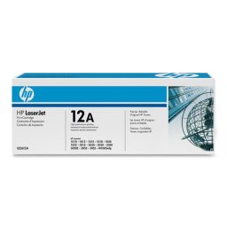 Toner Original HP Black, nr.12A, pentru LaserJet 1010|1012|1015|1018|1020|1022|3015|3020|3030|3050|3052|3055|M1005|M1319F, 2K, (timbru verde 1.2 lei) , "Q2612A"