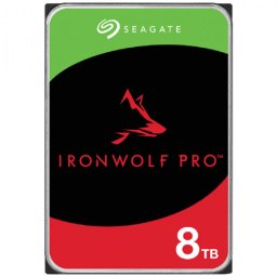HDD NAS SEAGATE IronWolf Pro 8TB CMR 3.5", 256MB, SATA 6Gbps, 7200RPM, RV Sensors, Rescue Data Recovery Services 3 ani, TBW: 550TB, "ST8000NT001"