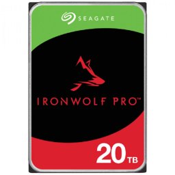 HDD NAS SEAGATE IronWolf Pro 20TB CMR 3.5", 256MB, SATA 6Gbps, 7200RPM, RV Sensors, Rescue Data Recovery Services 3 ani, TBW: 550TB "ST20000NT001"
