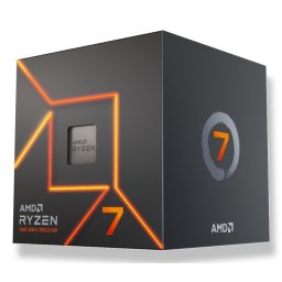 AMD CPU Desktop Ryzen 7 8C/16T 7700 (5.3GHz Max, 40MB,65W,AM5) box, with Radeon Graphics and Wraith Stealth Cooler "100-100000592SBX"
