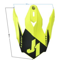 Cozoroc casca JUST1 J-32 copii, culoare gri rosu galben fluo