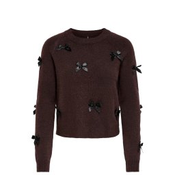 ONLY Pulover Onlnoelle Bow 15342560 19-1109 TCX chocolate torte