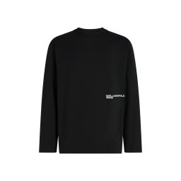 KARL LAGERFELD Bluză Klj Relax Ls Seamed B4M17036 999 black