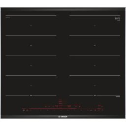 Plita cu inductie Bosch PXX675DC1E 4 zone de gatit 60 cm Control Touch, PowerBoost, Negru