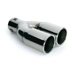 Ornament toba esapament dublu TS-23 din inox lustruit, 36-54 mm