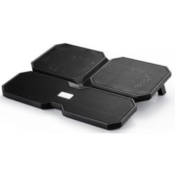 Stand notebook DeepCool 15.6' - plastic, 4* fan, 2*USB, black, dimensiuni 380X295X24mm