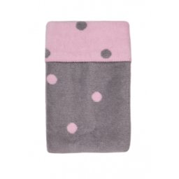 Paturica bebelusi Bumbac Buline 75x100 Womar, Roz-Gri