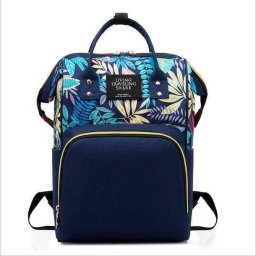 Rucsac multifunctional mamici Leaves Bambinice BN028, Albastru