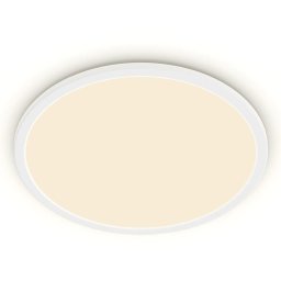 Plafoniera LED Philips Superslim CL550, intensitate luminoasa reglabila, 18W, 1500 lm, lumina calda (2700K), IP44, 30cm, Alb