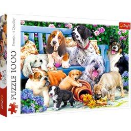 Puzzle Trefl, Caini in gradina, 1000 piese