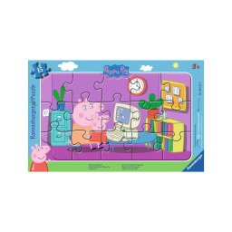 Puzzle Ravensburger - Purcelusa Peppa, 15 piese