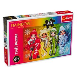 Puzzle Trefl Papusile Rainbow High 60 piese