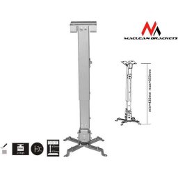 Suport universal pentru videoproiector, brate extensie, reglabil, 43-65 cm, Maclean MC-581