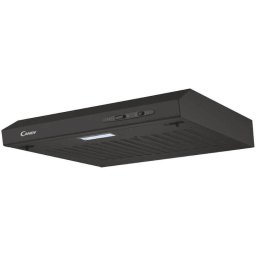 Hota traditionala Candy CFT610/4N/1, Putere de absorbtie 210 mc/h, 3 trepte de viteza, LED, Clasa C, 60 cm, Neagra