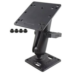 RAM® Double Ball Mount cu placa VESA de 75x75mm si placa VESA de 100x100mm