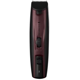 Set de tuns barba Remington Beard Kit MB4047, Lame din Titan cu autoascutire, Trimmer incorporat, 3 piepteni, Husa, Negru-Maro