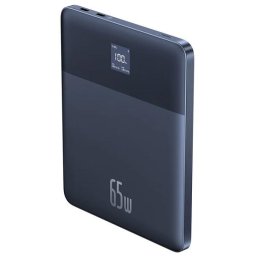 Baterie externa Baseus Blade 2 12000mAh, 65W, 2x USB-C, Incarcare rapida, Ultra-subtire, Albastru