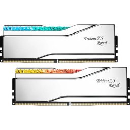 Memorie G.SKILL DIMM Trident Z5 Royal, RGB, Capacitate 48GB DDR5-8000 (kit 2x24 GB), CL 40, Argintiu