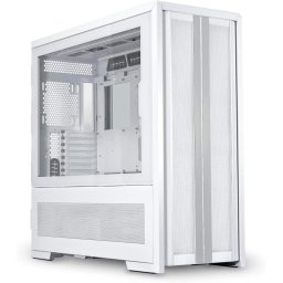 Carcasa PC LIAN LI V3000 PLUS, GGF EDITION, Full Tower, mITX, mATX, ATX, E-ATX, Sticla temperata, 16 ventilatoare suportate, Alb