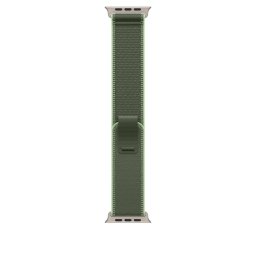 Apple Watch 49mm Loop: Green/Neon Trail Loop - M/L - Natural Titanium Finish
