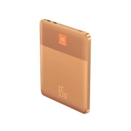 Baterie externa Baseus Blade 2, 12000 mAh, 65W, 2 x USB-C, Incarcare rapida, Ultra-subtire, Portocaliu