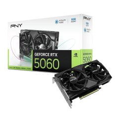 Placa video PNY NVIDIA GeForce RTX5060, 8GB, GDDR7, Dual Fan, 128bit, HDMI, DisplayPort