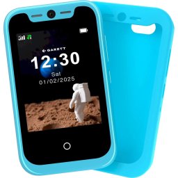 Telefon mobil pentru copii Garett OneKid, Dual SIM, 48 MB RAM, 16 GB, 4 G LTE, Albastru