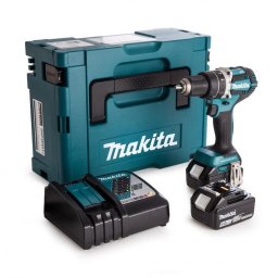 Masina de gaurit si insurubat cu percutie Makita DHP484RTJ, 18V, 2000 RPM, 2 acumulatori 5.0Ah Li-ion