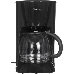 Mini cafetiera Clatronic KA 3473, 900 W, 1.5 L, 14 cesti, Sistem anti-picurare, Negru