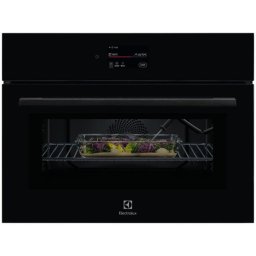 Cuptor incorporabil Electrolux, LVL9E2XZ, Electric, 44 l, Functie microunda, Putere microunde 1000 W, TFT Activ, Conectivitate WI-FI, 90 de programe predefinite, Usa cu 3 straturi de geam, Grill, Senzor gatire, 2 tava emailate+1 gratar, Sticla neagra