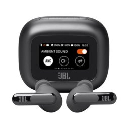 Casti In-Ear JBL Live Beam 3, True Wireless, Bluetooth 5.3, Hi-Res, Smart Case, True Adaptive NC, Autonomie 48H, Multi-point, IP55, Negru