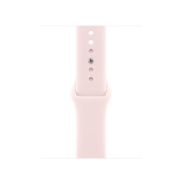 Curea Smartwatch Apple MHY34ZM/A, pentru Apple Watch 40 mm, Sport Band, Marime M/L, Roz pudrat