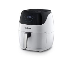 Friteuza cu aer cald Zelmer ZAF5501W, 1500 w, invelis antiaderent, 5 l, touch control, timer pana la 60 minute, oprire automata, 8 programe presetate, temperatura pana la 200 grade, Alb
