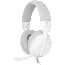 Casti Gaming cu fir White Shark PARROT, Over-Ear, Stereo, Microfon, compatibil PC, PS4/5, Xbox/MAC, Alb-Gri