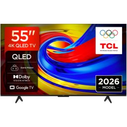 Televizor TCL QLED 55P7L, 139 cm, Smart Google TV, 4K Ultra HD, Clasa F (Model 2026)