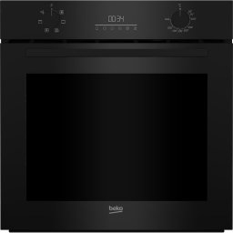 Cuptor incorporabil multifunctional Beko BCBIE17300KSB, 72L, 3D Cooking, LED display cu touchcontrol si 2 butoane mecanice, curatare SteamShine,1 sina telescopica, Electric grill, booster, Fan Assisted Cook, Clasa A, Negru