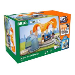 Gara inteligenta BRIO, cu sunete personalizate pentru trenulete, 3+ ani