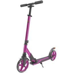 Trotineta pentru adolescenti pliabila, Lamborghini KicknRoll L2-200, cu suspensie, cu cric si cu lumina de frana pe spate, 8+ ani, suport maxim 100 kg, Mov