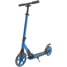 Trotineta pentru adolescenti pliabila, Lamborghini KicknRoll L2-200, cu suspensie, cu cric si cu lumina de frana pe spate, 8+ ani, suport maxim 100 kg, Albastru