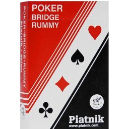 Carti de joc Piatnik, pentru Poker, Bridge, Rummy, Rosu