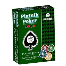 Carti de joc Piatnik Poker, spate albastru, 9 × 6 cm