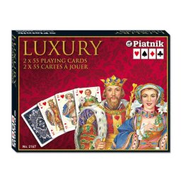 Set carti de joc de lux Piatnik - Luxury, 2 x 55 carti