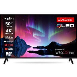 Televizor Allview QLED 50WiPlay6301-U, 126 cm, 50", Smart, 4K Ultra HD, Clasa E, Negru