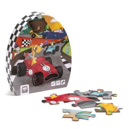 Puzzle Educativ EurekaKids- 36 Piese - Karting, Varsta 4+ ani, Multicolor