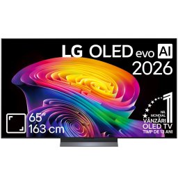 Televizor LG OLED Evo 65C6ELB, 163 cm, Smart, 4k Ultra HD, 165 Hz, Clasa E (Model 2026)