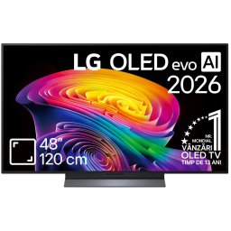 Televizor LG OLED Evo 48C6ELB, 120 cm, Smart, 4k Ultra HD, 165 Hz, Clasa E (Model 2026)