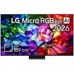Televizor LG Micro RGB Evo 75MRGB96B3B, 189 cm, Smart, 4K Utra HD, 165 Hz, Clasa D (Model2026), Negru