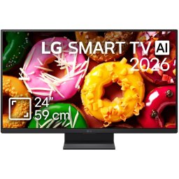 Televizor / monitor LG, 24LB70003LA, 59cm, Smart, Full HD, LED, 120 Hz, Clasa E (Model 2026), Negru