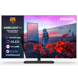 Televizor Philips AMBILIGHT TV OLED 65OLED811, 164 cm, Smart TV, 4K Ultra HD, 144Hz, Clasa F (Model 2026), Negru